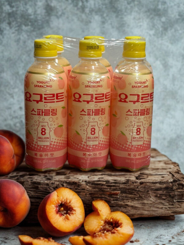 6 Pack Sparkling Yogurt ( Peach)
