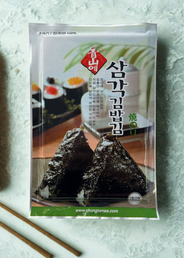 ChungSanEa Seaweed for Onigiri (Triangle Kimbap) – Roasted Laver Sheets